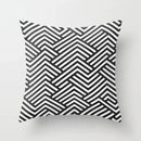 Axyaa Geometric Sunset Rainbow Pink Pillowcase