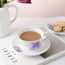 Axya Girl Butterfly Ceramic Mug Tea Coffee Water Cup Breakfast Juice Drinkware