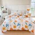 Axyaa Striped Cotton Duvet Cover for Queen/King Size Double Bed - Single Bed Kids Cover