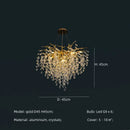 Axyaa Crystal G9 Chandelier: Modern Luxury Indoor LED Pendant Lights for Living Room
