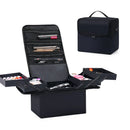 Axyaa 4 Tier Makeup & Nail Organizer Train Case