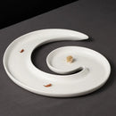 Axyaa Long Strip Ceramic Western Fruit Dish for Special Blended Cuisine