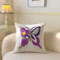 Axyaa Pastoral Flower Embroidery Pillowcase - Canvas Towel Sofa Cushion Cover