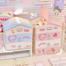 Axyaa Cute House Storage Box: Multi-functional Cosmetic Organizer & Desk Office Stationery Rack