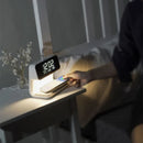 Axyaa ABS Bedroom Lamp Clock for Home/Office Holiday Decor USB Plug