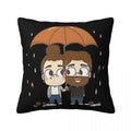 Axyaa Square Pillowcase Comfort Cushion Cover Polyester Throw Pillow for Home Sofa