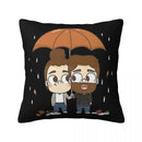 Axyaa Square Pillowcase Comfort Cushion Cover Polyester Throw Pillow for Home Sofa