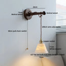 Axyaa White Pumpkin Glass LED Wall Light for Home Interior Lighting Fixture
