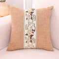 Axyaa Blue White Porcelain Chinoiserie Pillow Cover Chinese Style Linen Living Bedroom