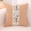 Axyaa Blue White Porcelain Chinoiserie Pillow Cover Chinese Style Linen Living Bedroom