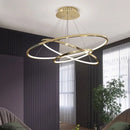 Axyaa LED Ring Ceiling Chandelier for Dining Room Minimalism Lighting