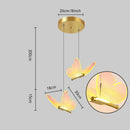 Axyaa Butterfly Acrylic LED Chandelier for Bedroom, Home Décor - Pendant Ceiling Light