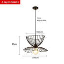 Axyaa Nordic Art Pendant Light - Modern Wrought Iron Lighting Fixtures