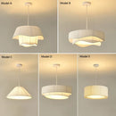 Axyaa French Fabric Suspension Pendant Light Chandelier - Hanging Lamp Fixture