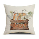 Axyaa Thanksgiving Pumpkin Pillow Cover 45*45cm Home Decor Cotton Linen