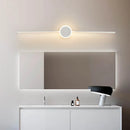 Axyaa LED Wall Lamps: White Black Mirror Headlights Sconce for Indoor Lighting