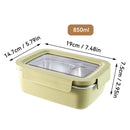 Axyaa Large Capacity Stainless Steel Bento Lunch Box - Leak-proof & Microwave Safe