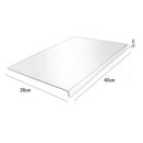 Axyaa Acrylic Cutting Board with Lip: Anti-slip Kitchen Chopping Board & Counter Protector