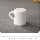 Axya Ceramic Spice Jar Set White Salt Pepper Holder Shakers Kitchen Storage
