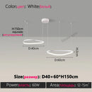 Axyaa Modern Round LED Pendant Light for Living Room Dining Kitchen Bedroom