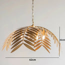 Axyaa Coconut Leaves Chandelier: Modern Bohemian Pendant Light for Home and Hospitality