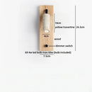 Axyaa Yellow Stone Wood Nordic LED Wall Light with Pull Chain Switch