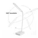 Axyaa LED Desk Lamp: Rechargeable, Foldable, Dimmable, 3 Color Levels