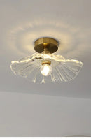 Nordic Glass/Ceramic Ceiling Light by Axyaa - Vintage E27 Fixture for Hallway