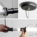 Axyaa Modern Minimalist LED Glass Pendant Lamp for Living Room, Restaurant, and Coffee Shop