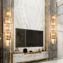 Axyaa Crystal Wall Sconce with E14 Bulb