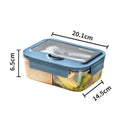 Axyaa Lunch Box Set: Leakproof, Microwave Safe, Divided, for Office Workers, Picnic, Camping