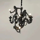 Axyaa Monkey Pendant Lamp: Hemp Rope Creative Wall Sconce Light