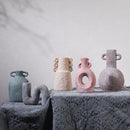 Axyaa Ceramic Crude Pottery Vase - Handcrafted Home Decor and Floral Arrangement Handicraft