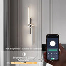 Axyaa LED Wall Lamp Remote Dimming Modern Minimalist Bedroom Sconce TV Sofa Light