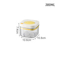 Axyaa Stackable Cereal Storage Container Vacuum Food Storage Box Transparent Jar