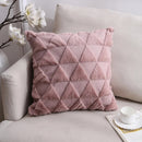 Axyaa Soft Gray Pillow Cover 45X45 Geometric Pattern Decorative Sofa Cushion Case