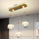 Axyaa Crystal Chandelier, Luxury Pendant Light for Living Room & Dining Room