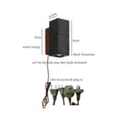 Axyaa Black Cave Stone LED Wall Lamp - Nordic Minimalism for Living Room, Bedroom, Bathroom