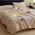 Axyaa Plush Flannel Queen Size Blanket for Sofa Bed All-Season Warmth