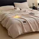 Axyaa Plush Flannel Queen Size Blanket for Sofa Bed All-Season Warmth