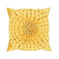 Axyaa 3D Sunflower Velvet Cushion Cover: Handmade Small Daisy Flower Throw Pillow