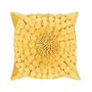 Axyaa 3D Sunflower Velvet Cushion Cover: Handmade Small Daisy Flower Throw Pillow