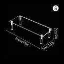 Clear Acrylic Makeup Organizer Rack by Axyaa - Cosmetic Storage Stand for Eyeshadow, Lipstick, Powder