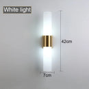 Axyaa Acrylic Cylinder Wall Lamp for Bedroom Living Room Study LED Lighting