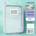 Axyaa Double-layer Mesh Zipper Stationery Organizer: Large Capacity School Office Supplies Bag
