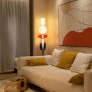 Axyaa Glass LED Floor Lamp: Colorful Lighting for Living Room, Bedroom, and Study
