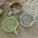 Axya Ceramic Breakfast Cup Set: Coffee, Tea, Milk, Juice, and Oat Milk Cups