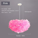 Axyaa Feather Pendant Lamp: Nordic Modern, Romantic, and Creative Bedroom Lighting