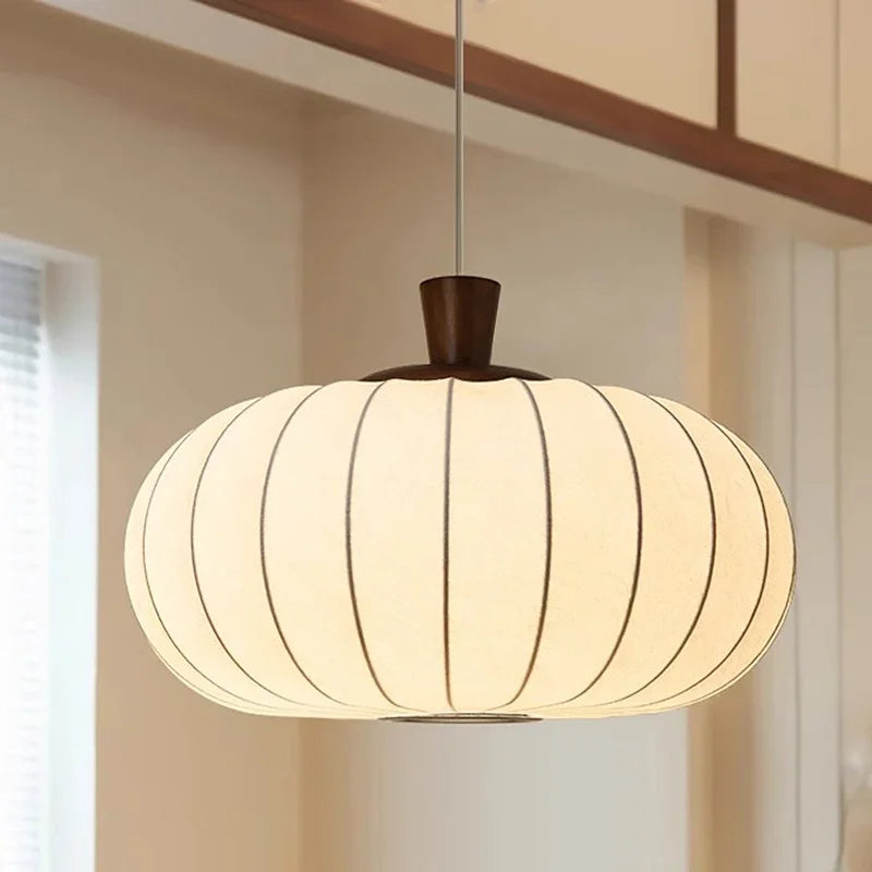 Axyaa Wabi Sabi Retro Chandelier Silk Pendant Light for Living Room and Restaurant