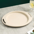 Axyaa Lilac Wheat Straw Dinner Plates Set - Eco Friendly Lightweight Tableware